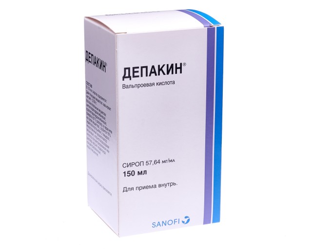 Изображение товара Депакин сироп 5,7% 150мл для лечения эпилепсии