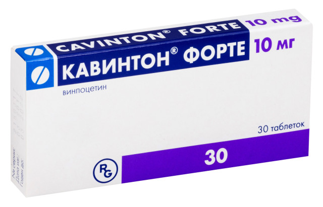 Изображение товара Кавинтон форте таблетки 10мг №30
