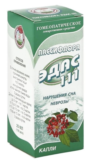 Изображение товара Эдас-111 Пассифлора (наруш. сна) капли 25мл