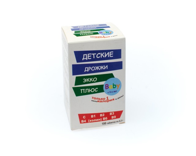Изображение товара Дрожжи пивные Экко плюс Детские таблетки №100