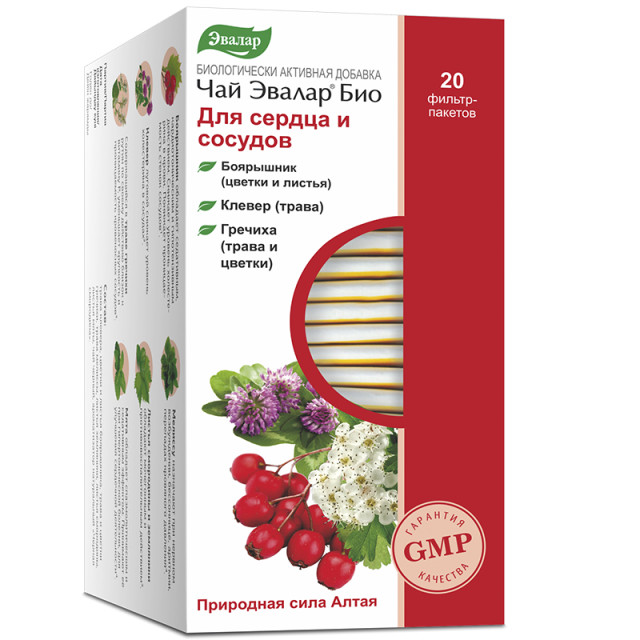 Изображение товара Эвалар Био чай д/сердца и сосудов 1,5г №20