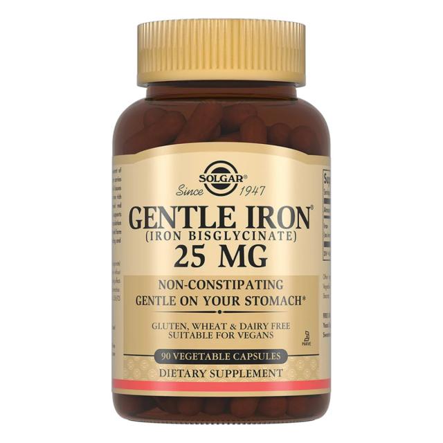 Изображение товара Солгар Легкодоступное железо Джентл Айрон капсулы 90 шт для женщин и беременных