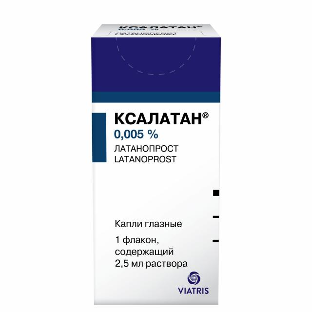 Изображение товара Ксалатан капли глазные 0,005% 2,5мл