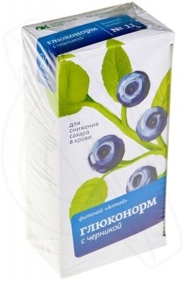 Изображение товара Алтай фиточай №11 Глюконорм (черника) 2г №20