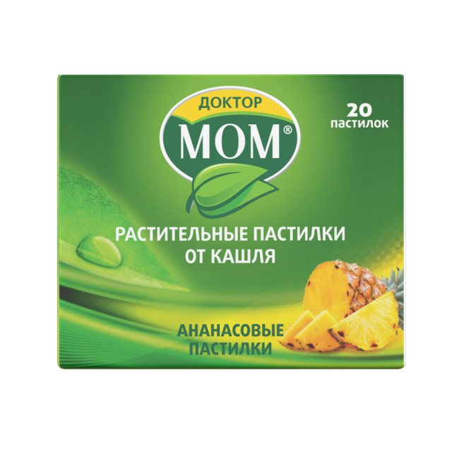 Изображение товара Доктор Мом пастилки ананасовые для облегчения кашля №20