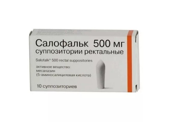 Изображение товара Салофальк суппозитории ректальные 500мг №10