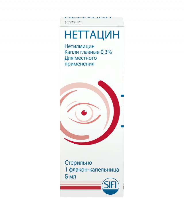 Изображение товара Неттацин капли глазные 0,3% 5мл