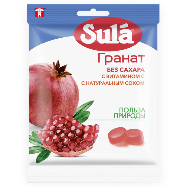 Изображение товара Зула леденцы Гранат пакет 60г