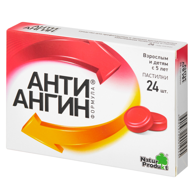 Изображение товара Анти-Ангин формула пастилки №24