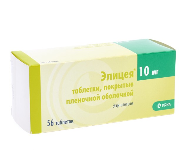 Изображение товара Элицея таблетки 10 мг No56 - эффективное средство для лечения депрессии и тревожных расстройств
