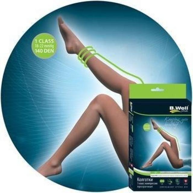 Изображение товара Компрессионные колготки Би Велл Рехаб PRO 1 кл. прозрачные размер 2