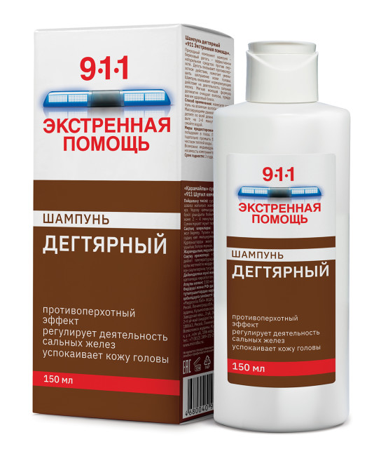 Изображение товара Шампунь Дегтярный 911 для борьбы с перхотью 150 мл