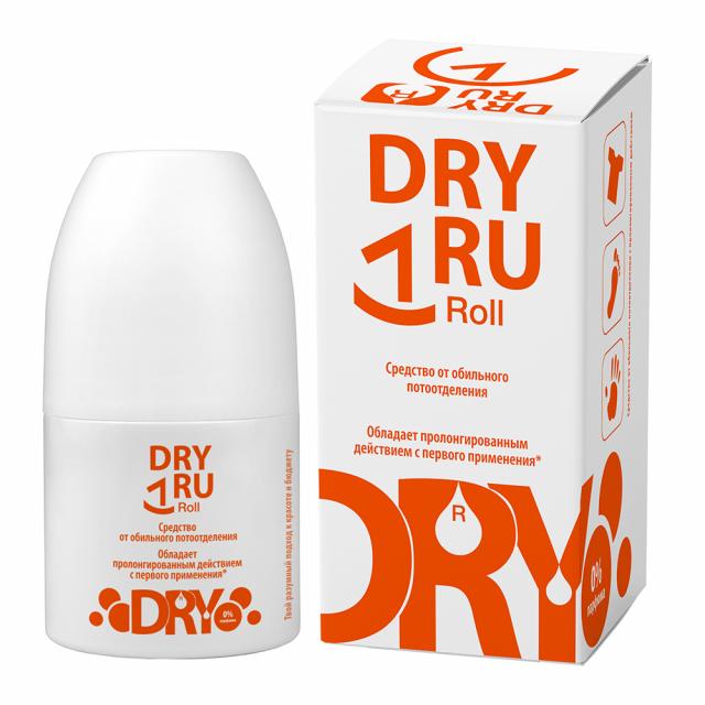 Изображение товара Dry RU Ролл средство 50 мл антиперспирант для подмышек ладоней и ступней