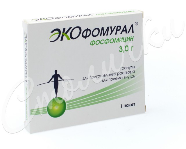Изображение товара Экофомурал гранулы 3г для лечения инфекций мочевыводящих путей
