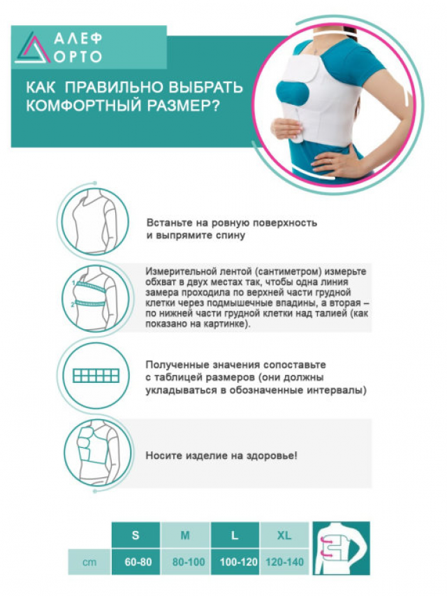 Изображение товара Бандаж послеоперационный женский на грудную клетку XL Алеф