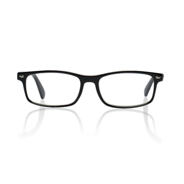 Изображение товара Глянцевые черные очки для чтения +2,0 Kemner Optics, пластик и надежное качество