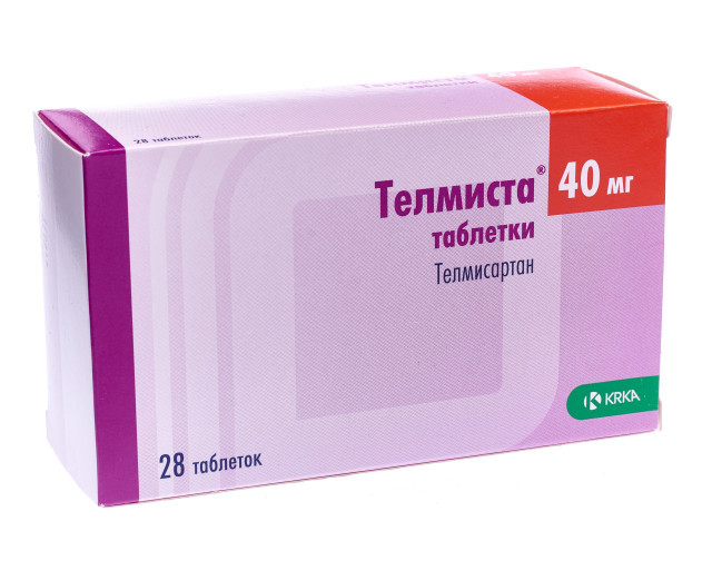 Изображение товара Телмиста таблетки 40 мг для снижения давления и профилактики сердечно-сосудистых заболеваний