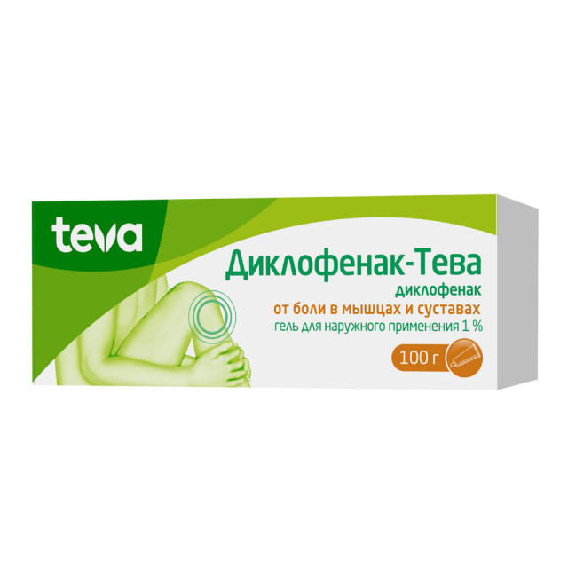 Изображение товара Диклофенак-Тева гель 1% 100г