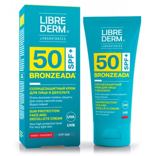 Изображение товара Либридерм Бронзиада крем солнцезащитный SPF50 для лица и декольте 50мл