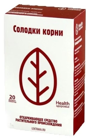 Изображение товара Порошок Солодка корни для отхаркивающего и противовоспалительного лечения 1,5 г №20