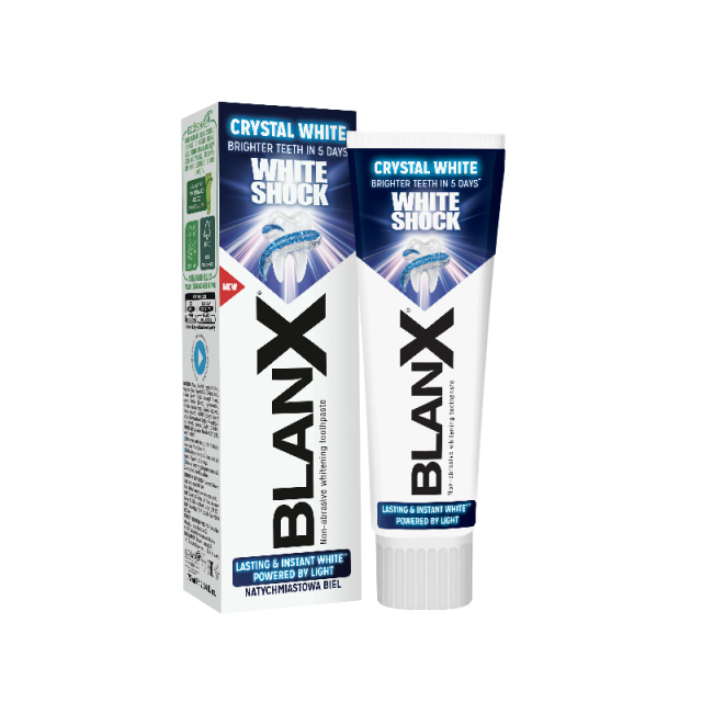 Изображение товара Зубная паста BlanX White Shock 75 мл безопасное отбеливание для чувствительных зубов