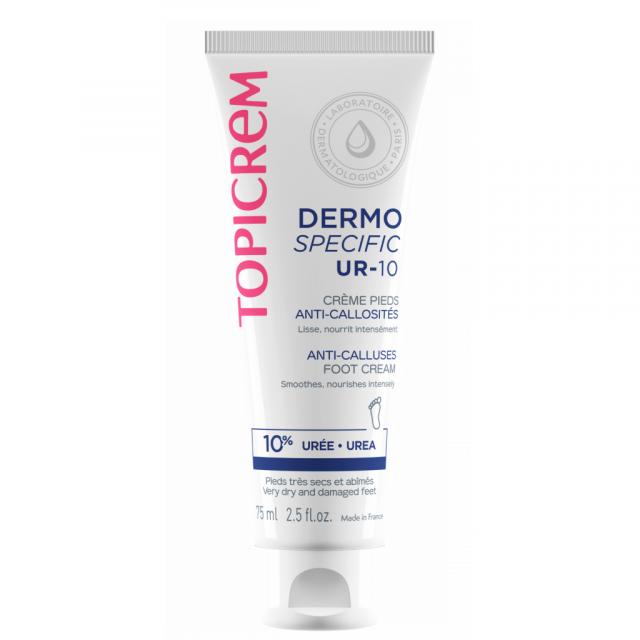 Изображение товара Крем для ног Топикрем Дермо Специфик UR-10 75мл против натоптышей и мозолей