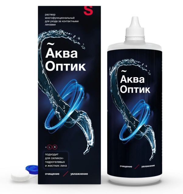 Изображение товара Раствор для контактных линз АкваОптик 450 мл с увлажняющим эффектом