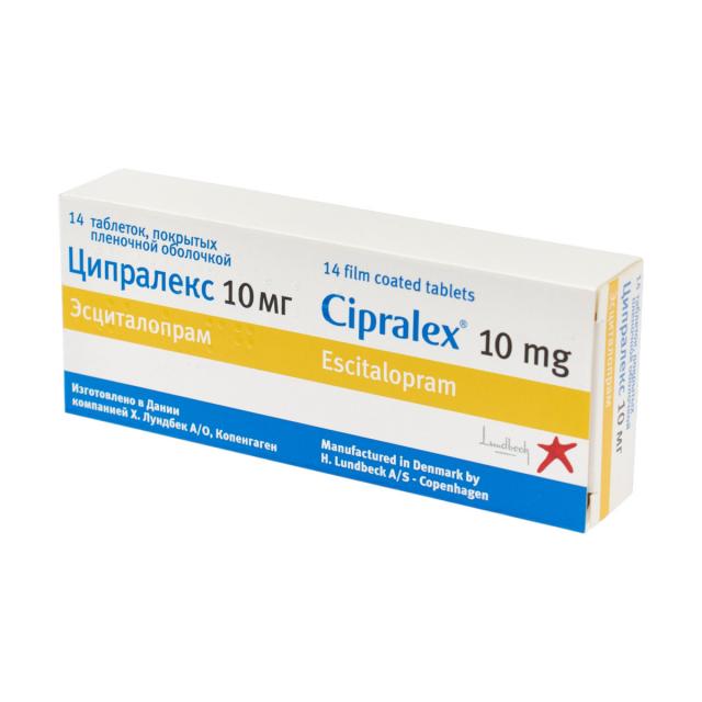 Изображение товара Ципралекс таблетки покрытые оболочкой 10мг №14 - эффективный антидепрессант