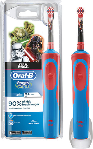 Изображение товара Электрическая зубная щетка Oral-B Stages Power StarWars для детей D12.513K