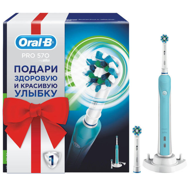 Изображение товара Электрическая зубная щетка Oral-B Про 570 с 3D-технологией чистки и таймером