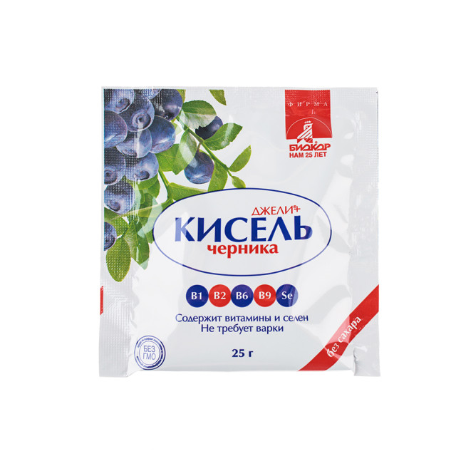 Изображение товара Джели+ Кисель Черника саше 25г