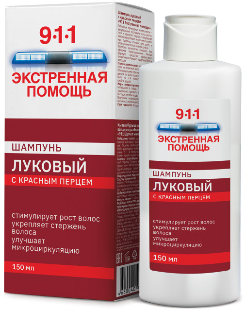 Изображение товара Шампунь Луковый с красным перцем для укрепления и роста волос 150мл