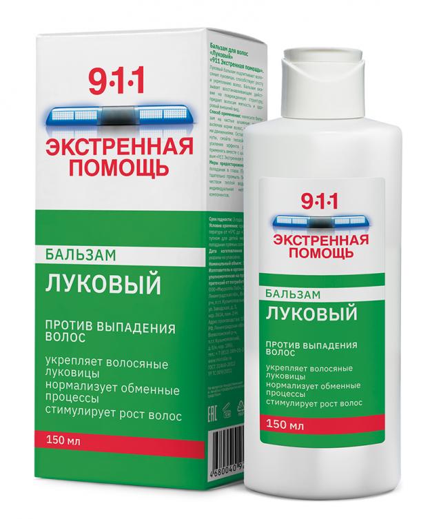 Изображение товара Бальзам для волос Луковый 911 Экстренная помощь укрепление и рост 150 мл