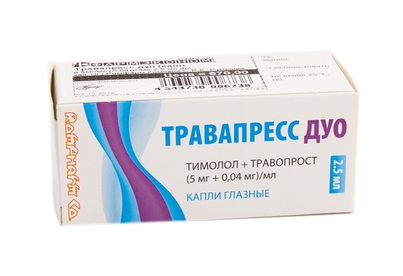 Изображение товара Травапресс Дуо капли глазные 2,5мл