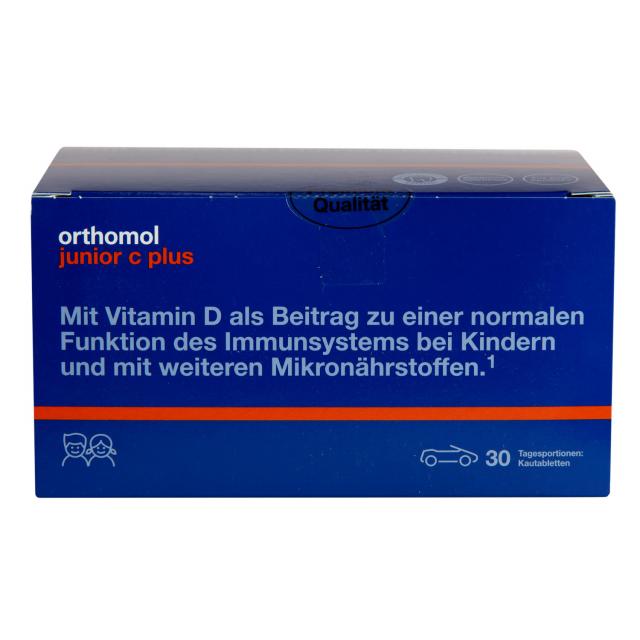 Изображение товара Orthomol Junior C plus - витамины и минералы для детей от 4 лет жевательные таблетки