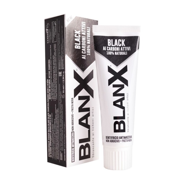 Изображение товара Зубная паста Черный Уголь Blanx Black 75 мл отбеливание антибактериальная