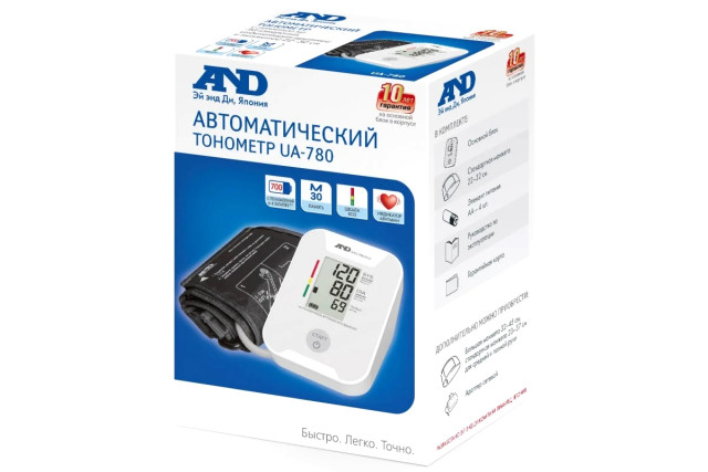 Изображение товара Эй Энд Ди Тонометр автомат UA-780 с адаптером и манжетой