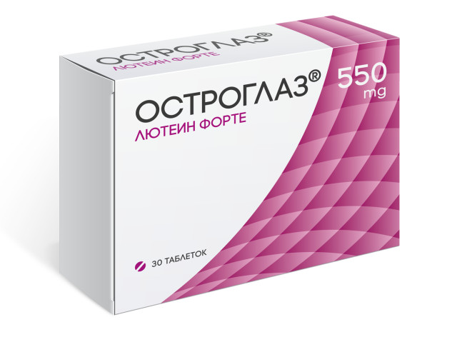 Изображение товара Лютеин форте таблетки 550 мг 30 шт для защиты зрения и глаз