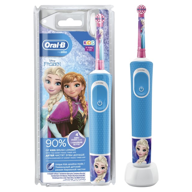 Изображение товара Детская электрическая зубная щетка Oral-B Холодное Сердце с приложением