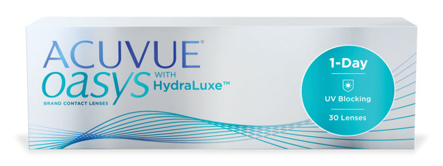 Изображение товара Однодневные контактные линзы Acuvue Oasys HydraLuxe диоптрии -5,50 радиус 8,5