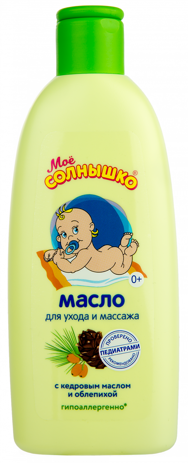 Изображение товара Масло для массажа Моё солнышко 200мл детское мягкое увлажнение и питание