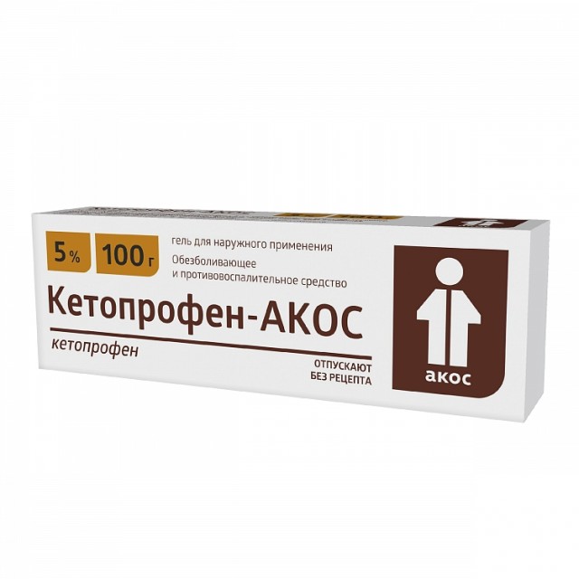 Изображение товара Кетопрофен-Акос гель 5% 100г