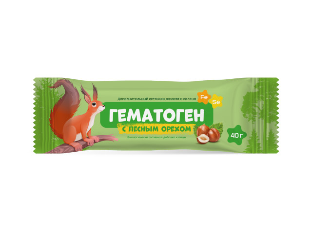 Изображение товара Гематоген с лесным орехом 40г Импловит