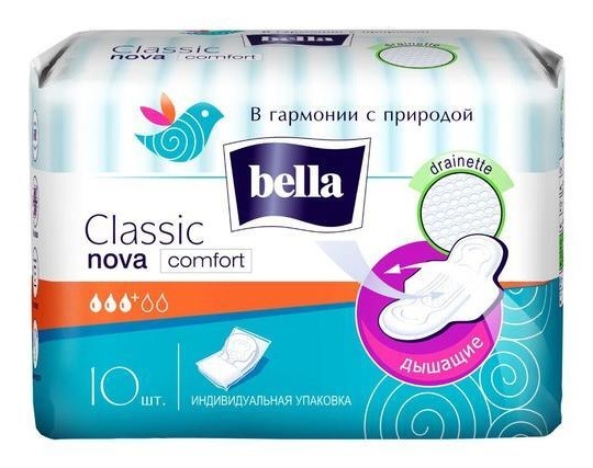 Изображение товара Белла прокладки гигиенические классик нова комфорт №10