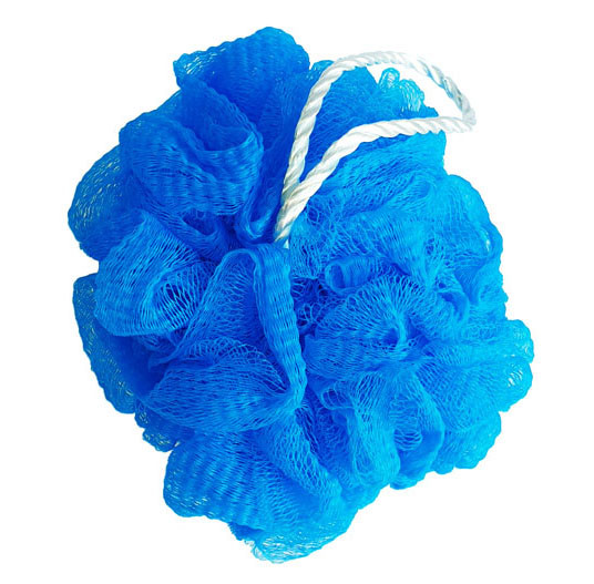 Изображение товара Мочалка синтетическая шар гофре яркая для душа и тела