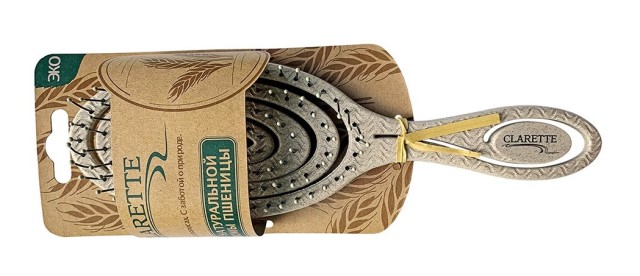 Изображение товара Щетка для волос Кларетт из натуральной соломы CSB788 экологичная