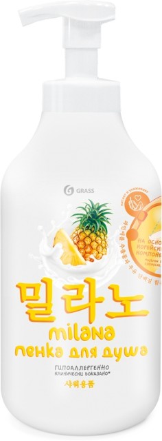Изображение товара Гель-пенка для душа Милана ананас/молочный протеин 750 мл