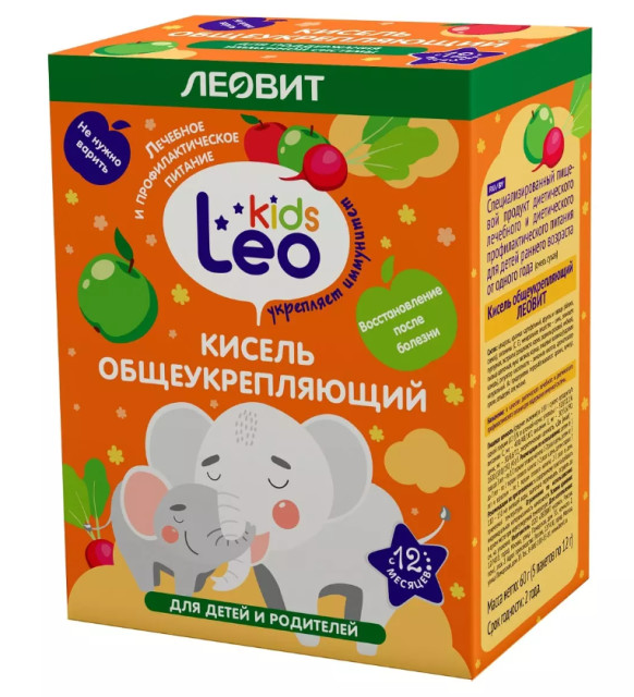 Изображение товара Леовит Лео Кидс Кисель общеукрепляющий для детей 12г №5