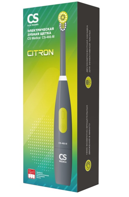 Изображение товара Электрическая зубная щетка CS Medica CS-466-M средняя жесткость, одобрена стоматологами