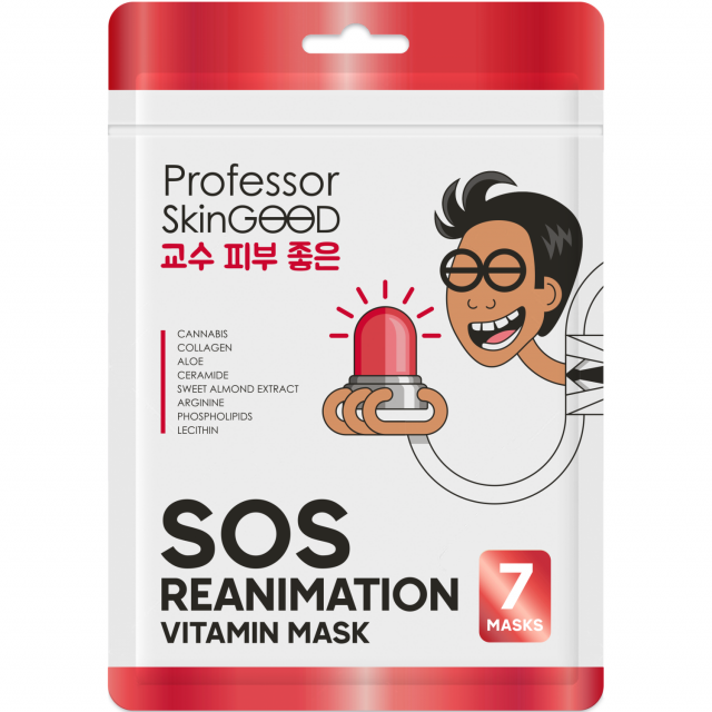 Изображение товара Маска тканевая Professor SkinGOOD Анти-стресс Фантастическое питание №7 для лица